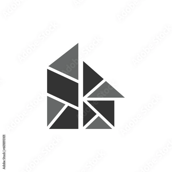 Fototapeta architecture logo template. Icon Illustration Brand Identity. Isolated and flat illustration. Vector graphic