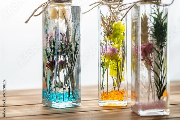 Fototapeta ハーバリウムの写真素地　インテリアイメージ