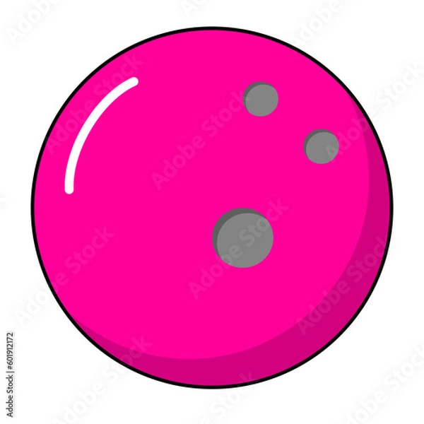 Obraz Pink Bowling Ball