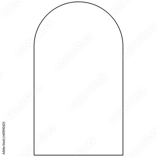 Obraz Minimalist rounded rectangle frame