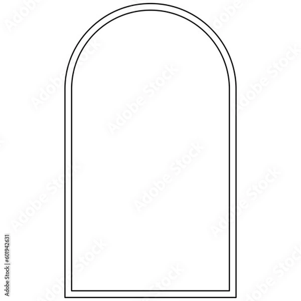 Obraz Minimalist rounded rectangle frame