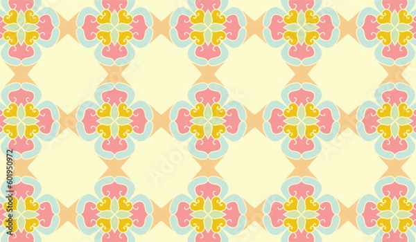 Obraz KDP Geometric Coloring Pattern