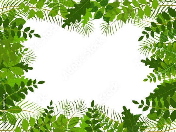 Obraz tropical jungle with leaves background