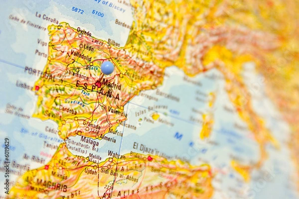 Obraz Miejsce docelowe: Madryt