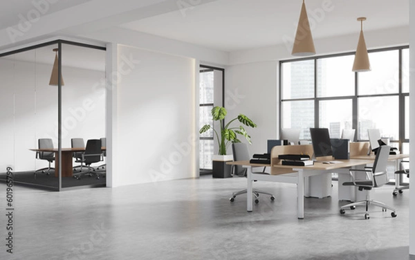 Obraz White open space office corner