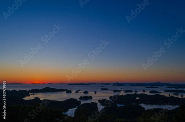 Obraz 九十九島の夕景