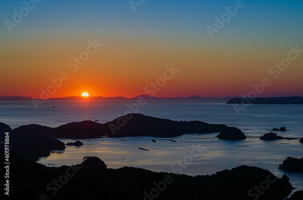 Obraz 九十九島の夕景