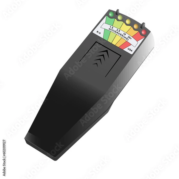 Fototapeta The K2 Meter ghost hunting device vector. Occult mystery ghost hunters equipment in vector.
