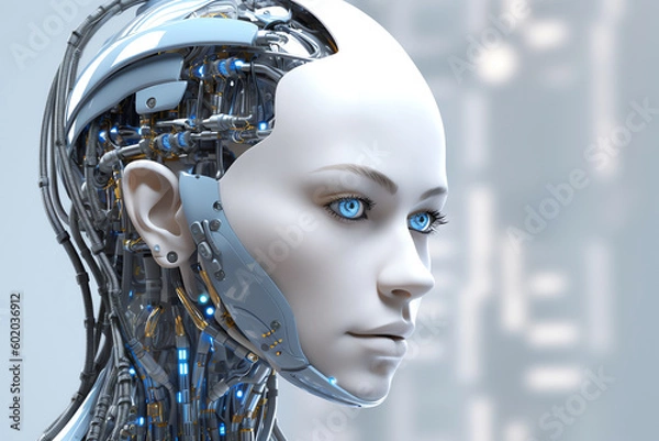 Obraz Woman cyborg 3, AI generated