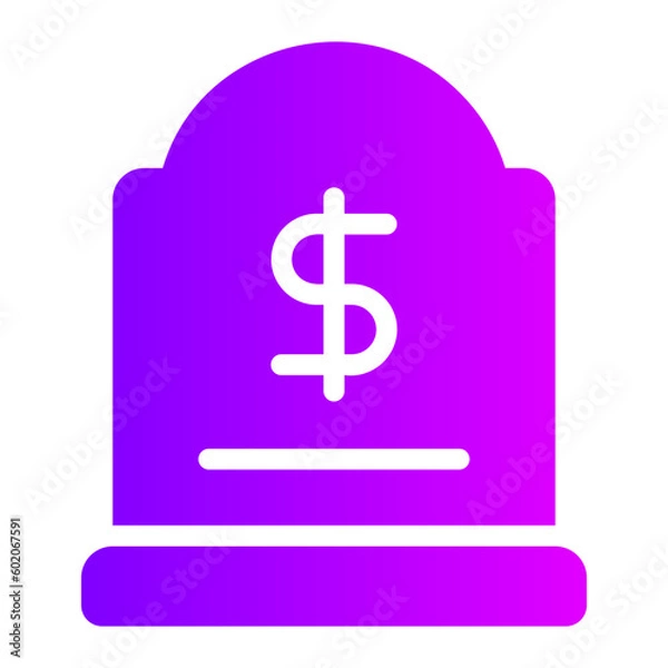 Fototapeta dead gradient icon