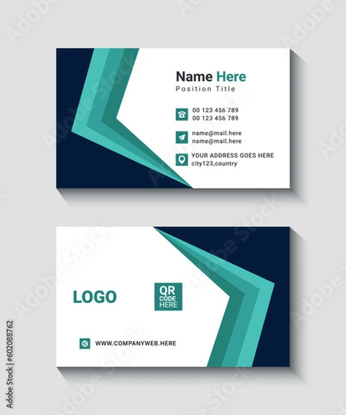 Obraz modern business card template