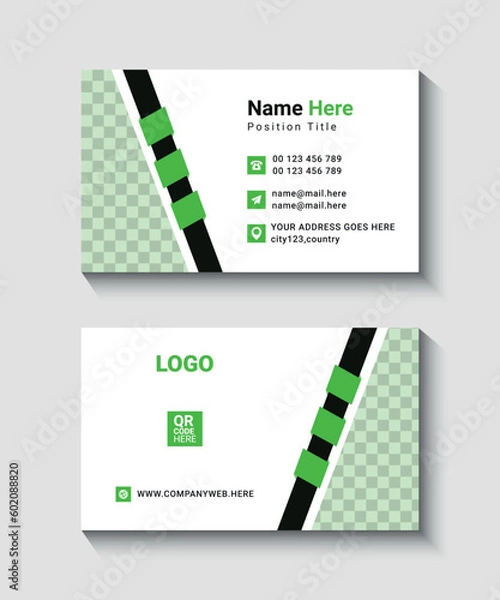 Obraz modern business card template