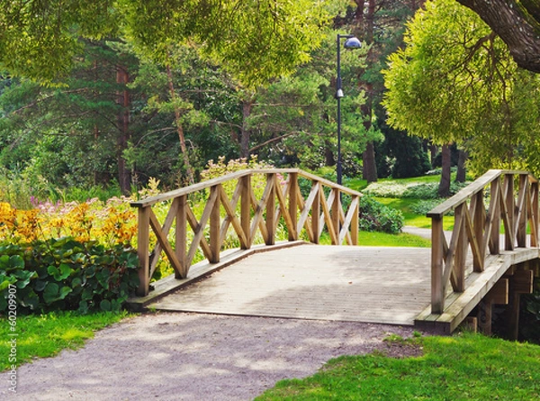 Obraz small wooden bridge
