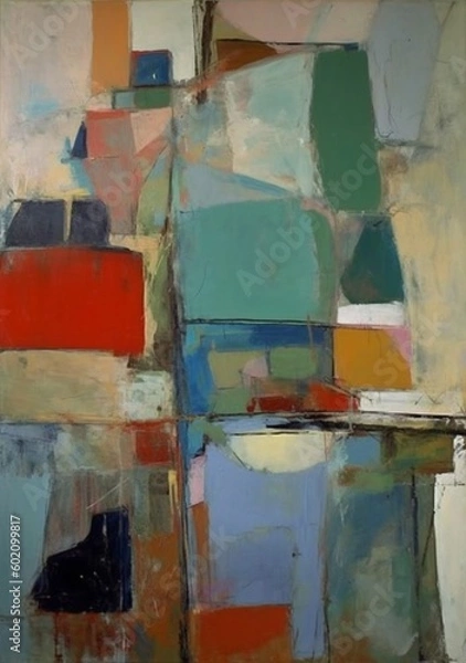 Fototapeta abstract background grunge stroke texture smear art brush paint modern artistic. Generative AI.