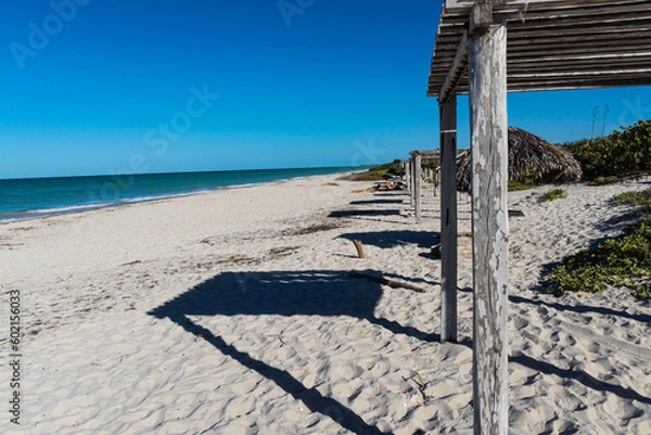 Obraz beach hut on a beach