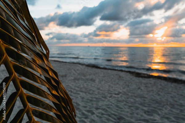 Fototapeta sunset on the beach