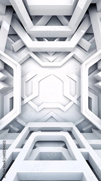 Obraz White futuristic background