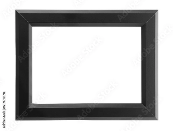 Fototapeta Black frame isolated on white. For mirror, photo, picture, painting and others