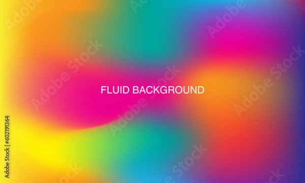 Obraz Modern Liquid vibrant colour flow. Fluid Abstract wavy background with gradient mesh. EPS vector