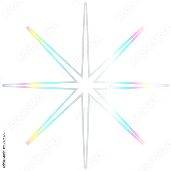 Fototapeta isolate hologram abstract fream elements 