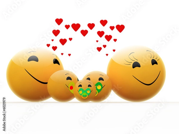 Fototapeta happy family