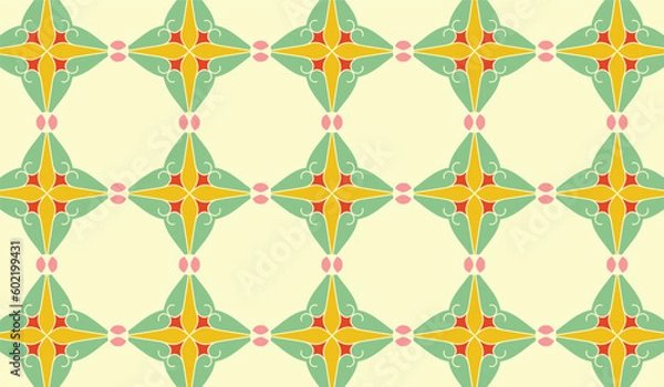 Obraz  KDP Geometric Coloring Pattern  