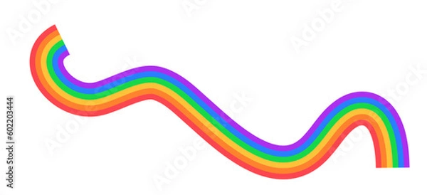 Fototapeta abstract rainbow wave