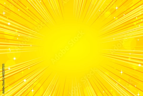 Obraz Glittery yellow and orange concentration line background