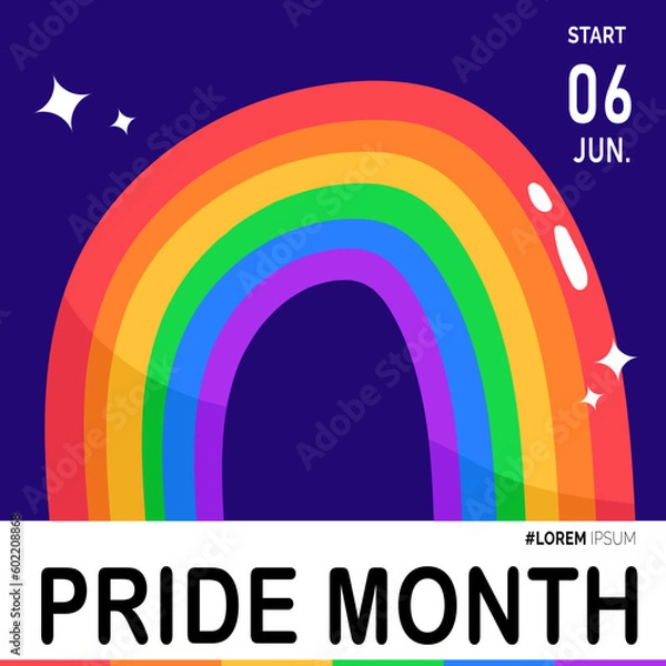Obraz rainbow pride month