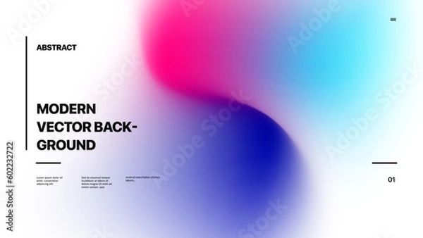 Fototapeta Modern gradient header, poster, abstract illustration.
