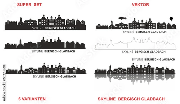 Obraz Skyline Bergisch Gladbach