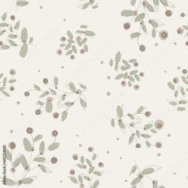 Obraz Minimal Floral Seamless Patterns