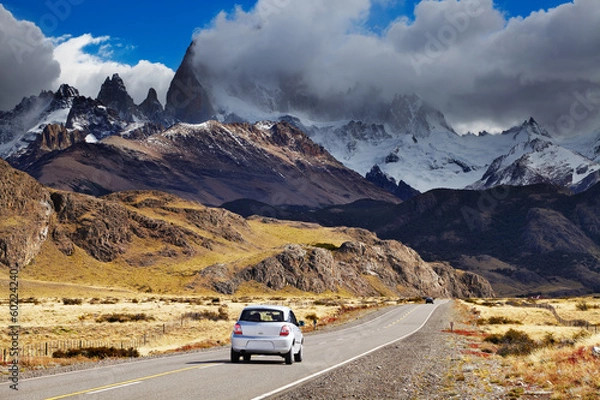 Obraz Droga na górę Fitz Roy, Patagonia, Argentyna