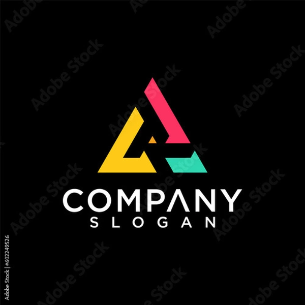 Fototapeta triangle logo