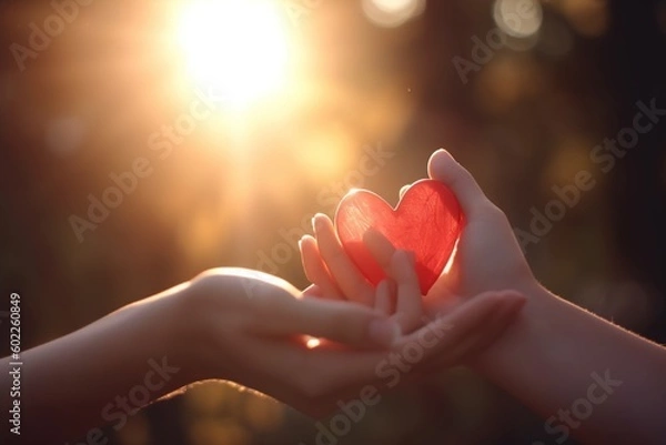 Obraz hands holding a heart