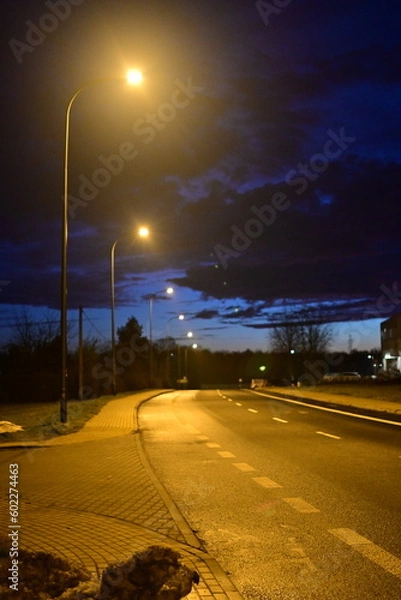 Fototapeta highway at night