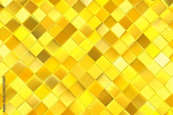 Fototapeta メタリック ゴールド 金属 幾何学模様