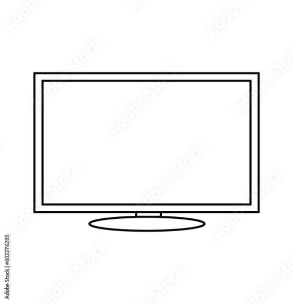 Fototapeta TV screen. isolated on a white background. Vector illustration.