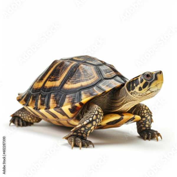 Fototapeta turtle isolated on white background