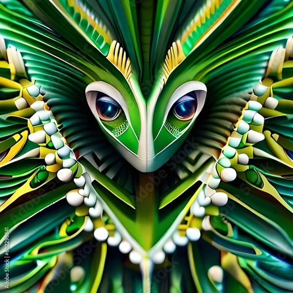 Obraz abstract green leaf