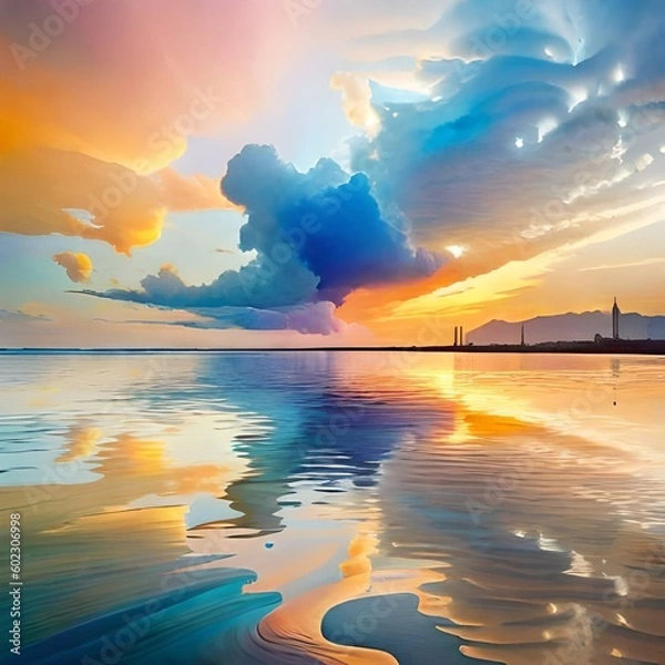 Obraz sunset over the sea