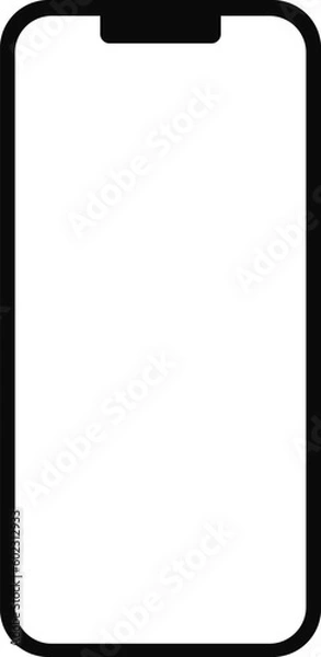 Fototapeta スマートフォン画面のシンプルなイラスト