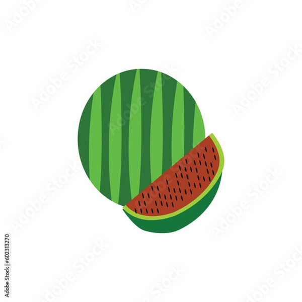 Fototapeta water melon icon design vector illustration