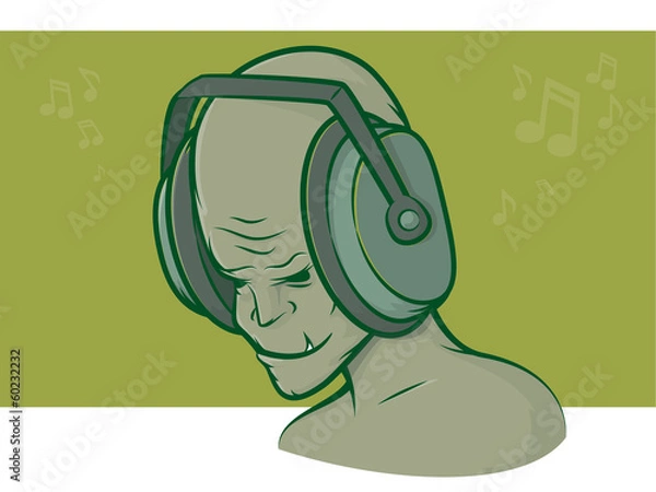 Obraz Zombie Headphones