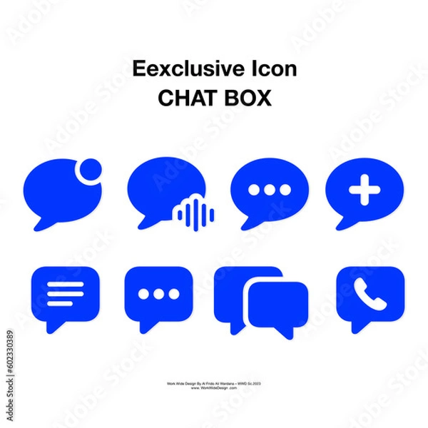 Fototapeta Revolutionary, efficient, and essential symbol of  chat box icon