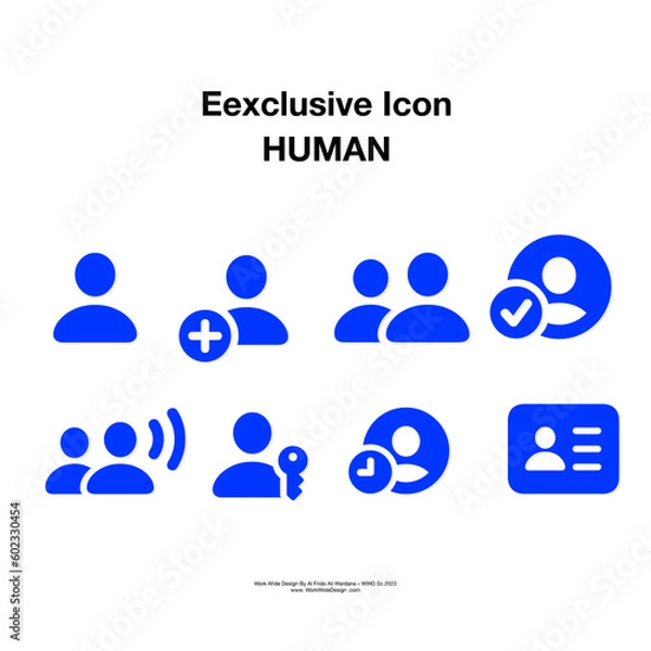 Fototapeta Revolutionary, efficient, and essential symbol of Human Icon