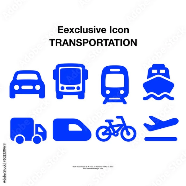 Fototapeta Revolutionary, efficient, and essential symbol of  Transportation Icon