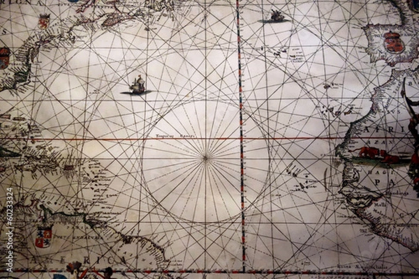 Obraz sea map
