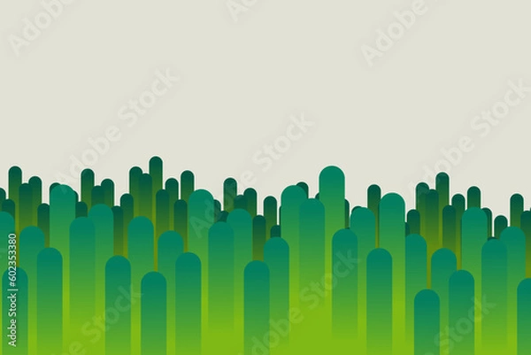 Obraz Abstract gradient green color splash geometric graphic. Vector illustration for background wallpaper poster and presentation