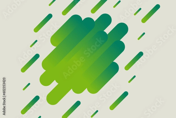 Obraz Abstract gradient green color splash geometric graphic. Vector illustration for background wallpaper poster and presentation